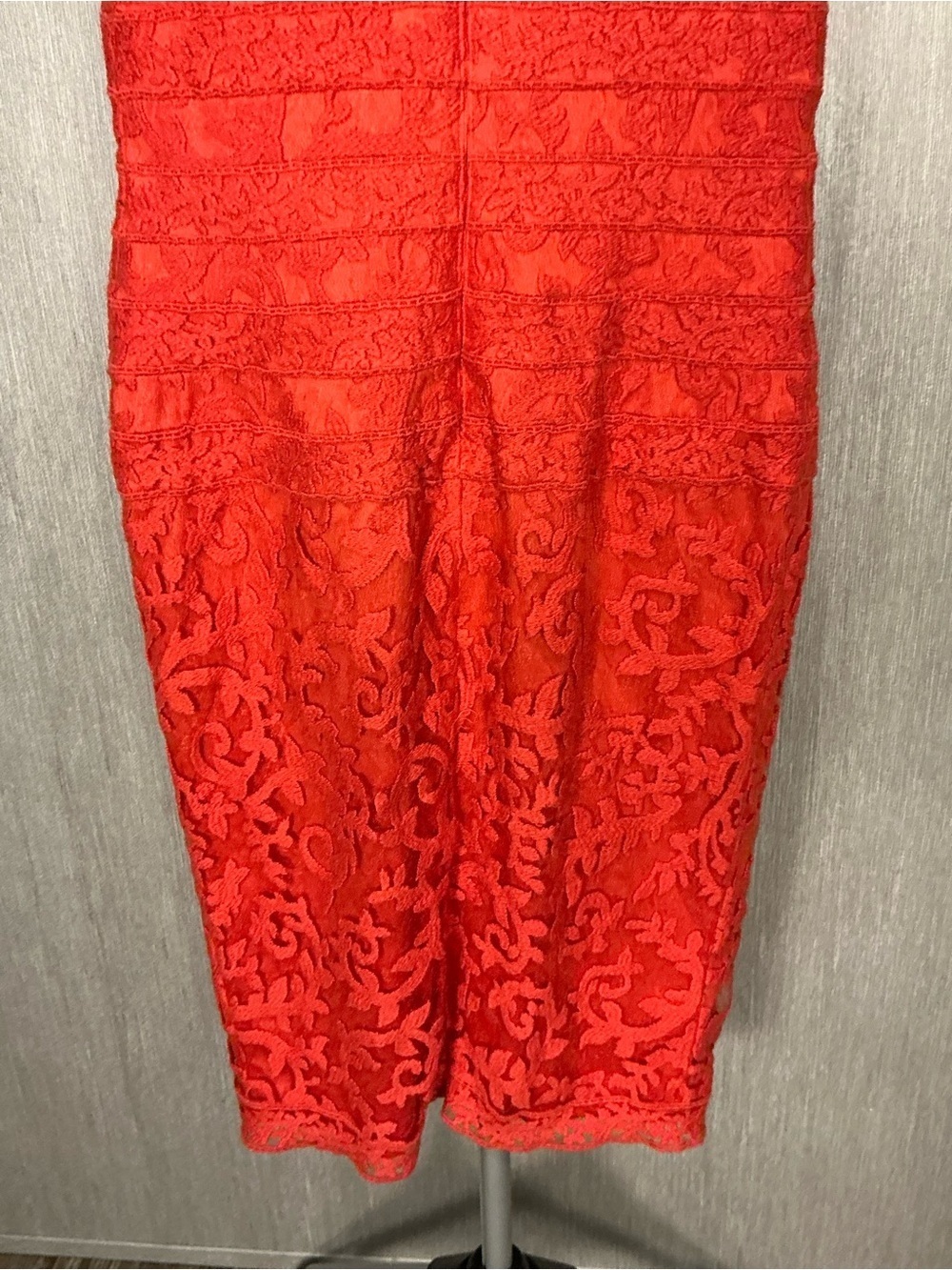 Tadashi Shoji Orangish Red Sheath Dress Size 2 - Picture 5 of 12